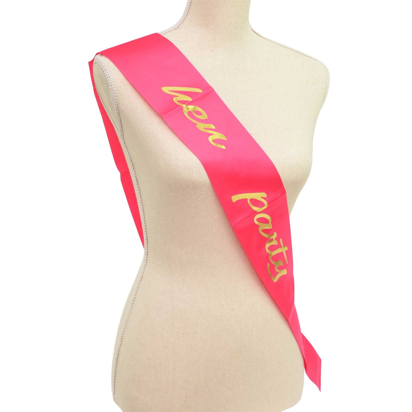 Pink-Gold Hen Party Sash