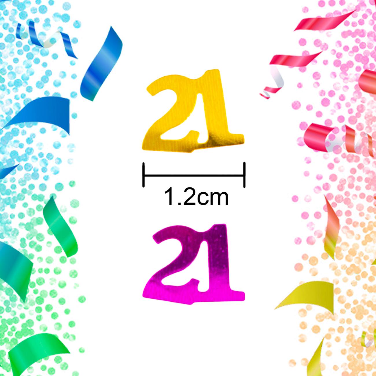 4 x 21th Mix Confetti Party Supply