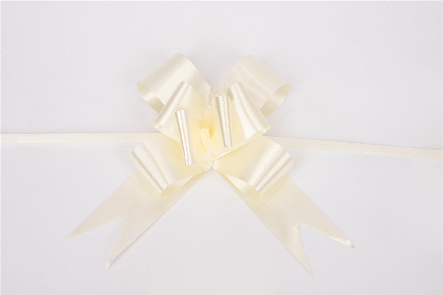 10 Pcs 30mm Ivory Pull Bows