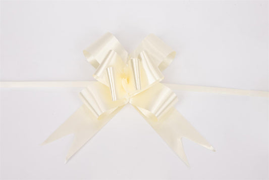 10 Pcs 30mm Ivory Pull Bows