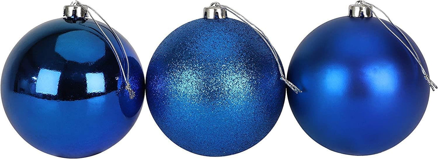 15cm Blue Baubles - Pack of 3