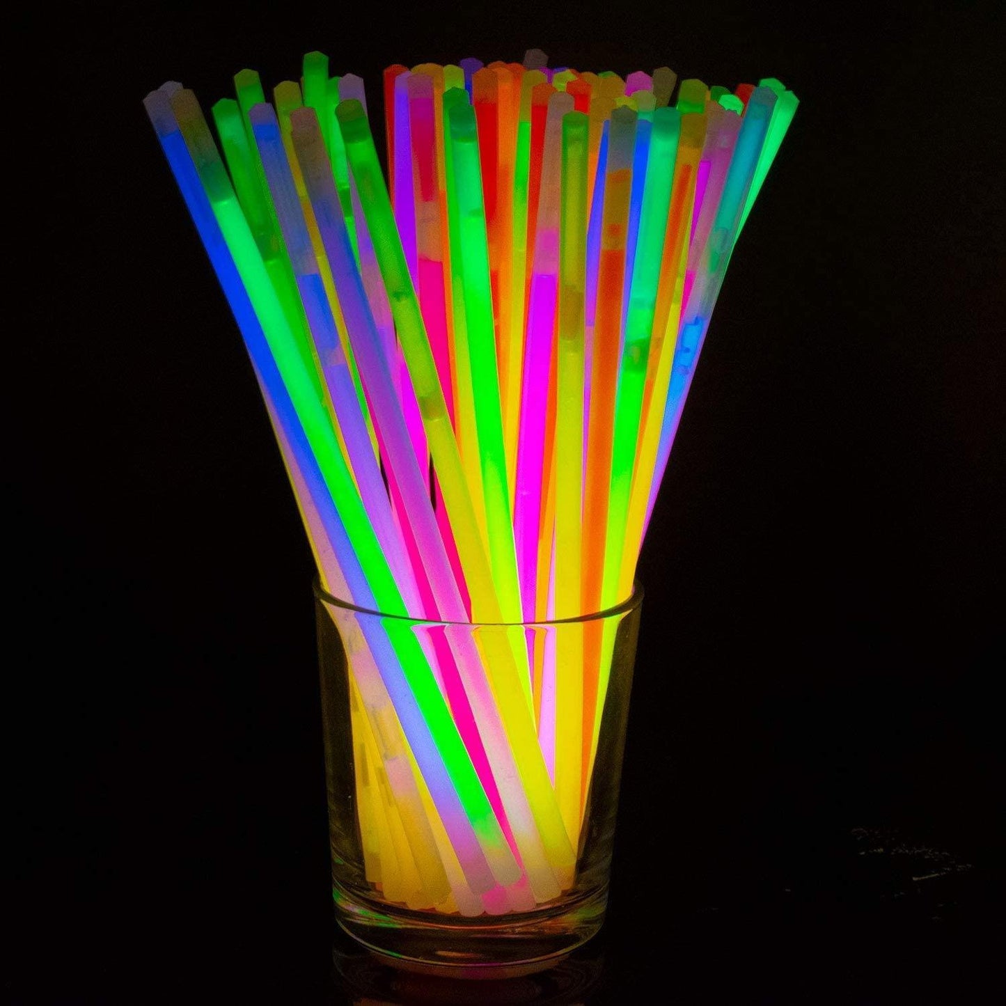 200 Glowsticks in Mixed Colors & 200 Bracelet Connectors