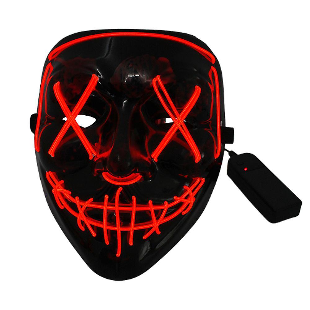 Halloween LED Stitched Purge Mask - Orange