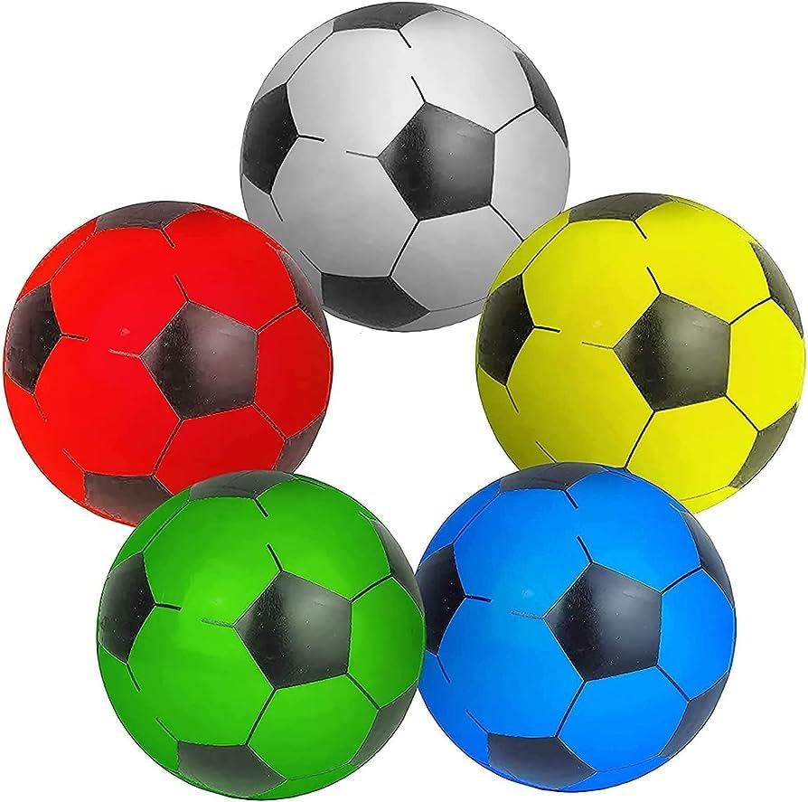 2x Plastic Inflatable Footballs, 22.5cm