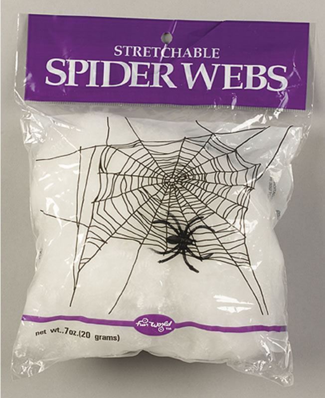 4 Halloween Spider Webs with Spiders