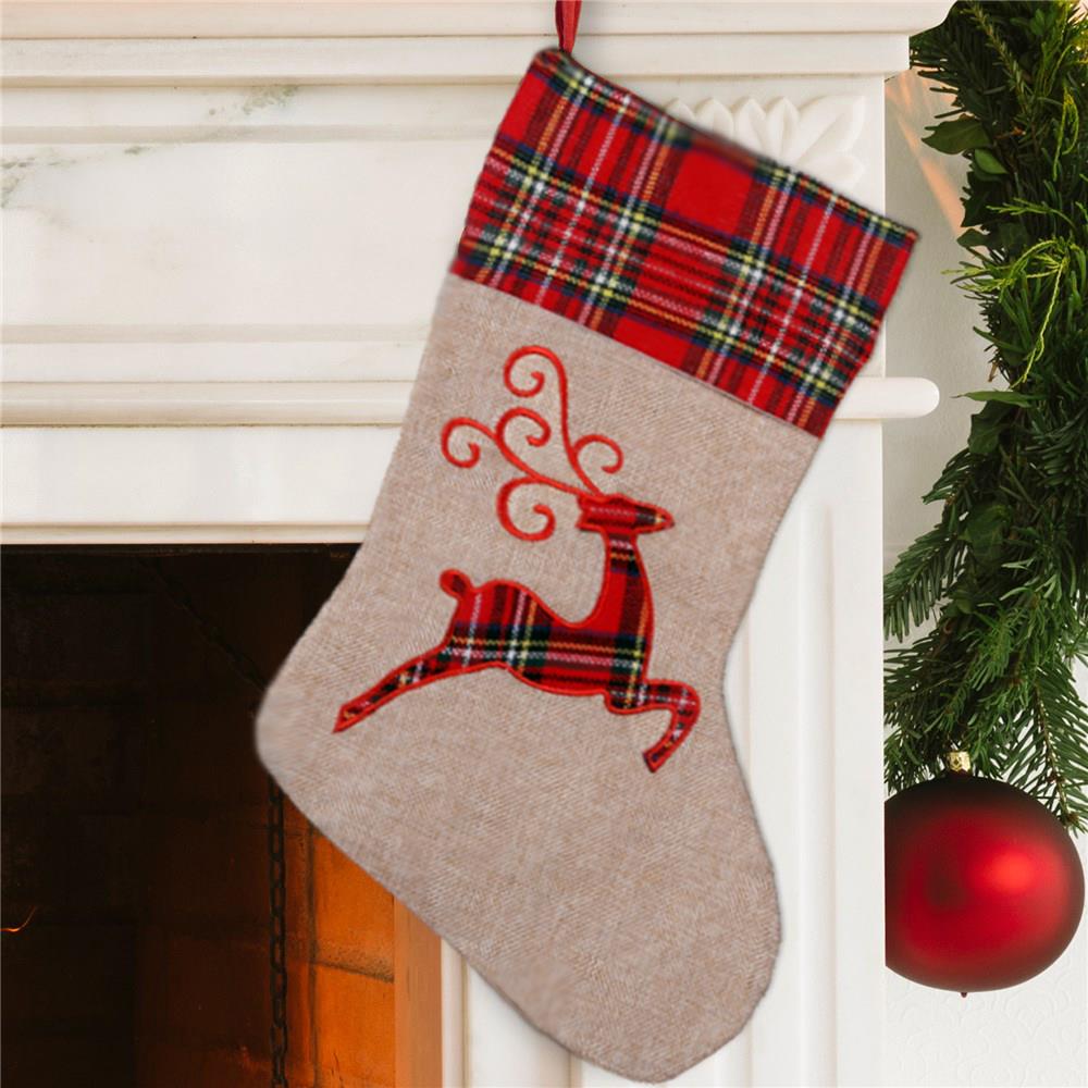 Christmas Reindeer Stockings - 26x45cm