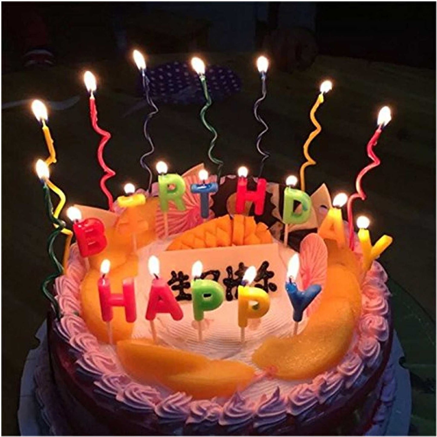 8 Spiral Birthday Candles