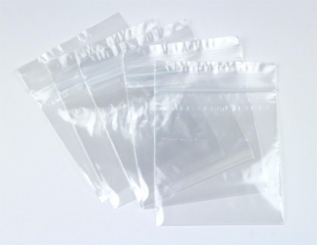 500 Zip Seal Bags - Clear Plastic, 2.25" x 3"