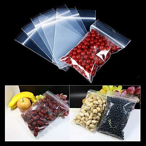 1000 Zip Seal Bags - Clear Plastic, 6"x9"