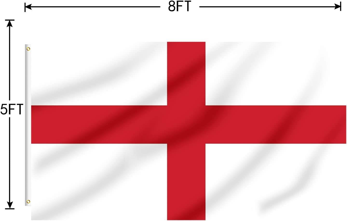 8ft x 5ft St George Flag