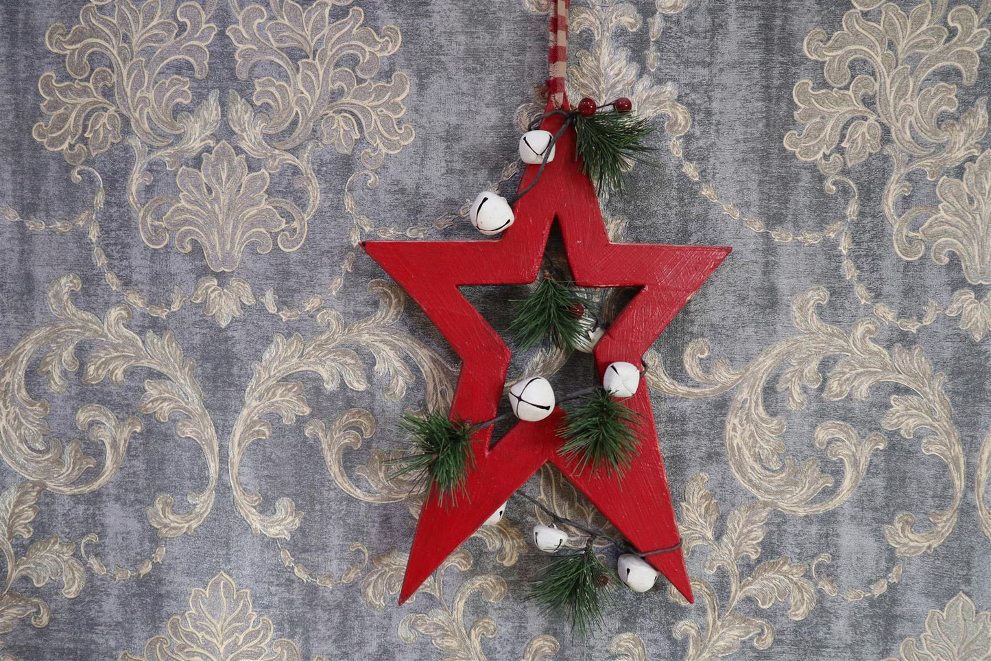 Red Star Hanging Decoration 30cm