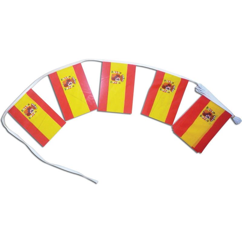 Spain Spanish National Bunting with Crest - 3m, 10 Flags