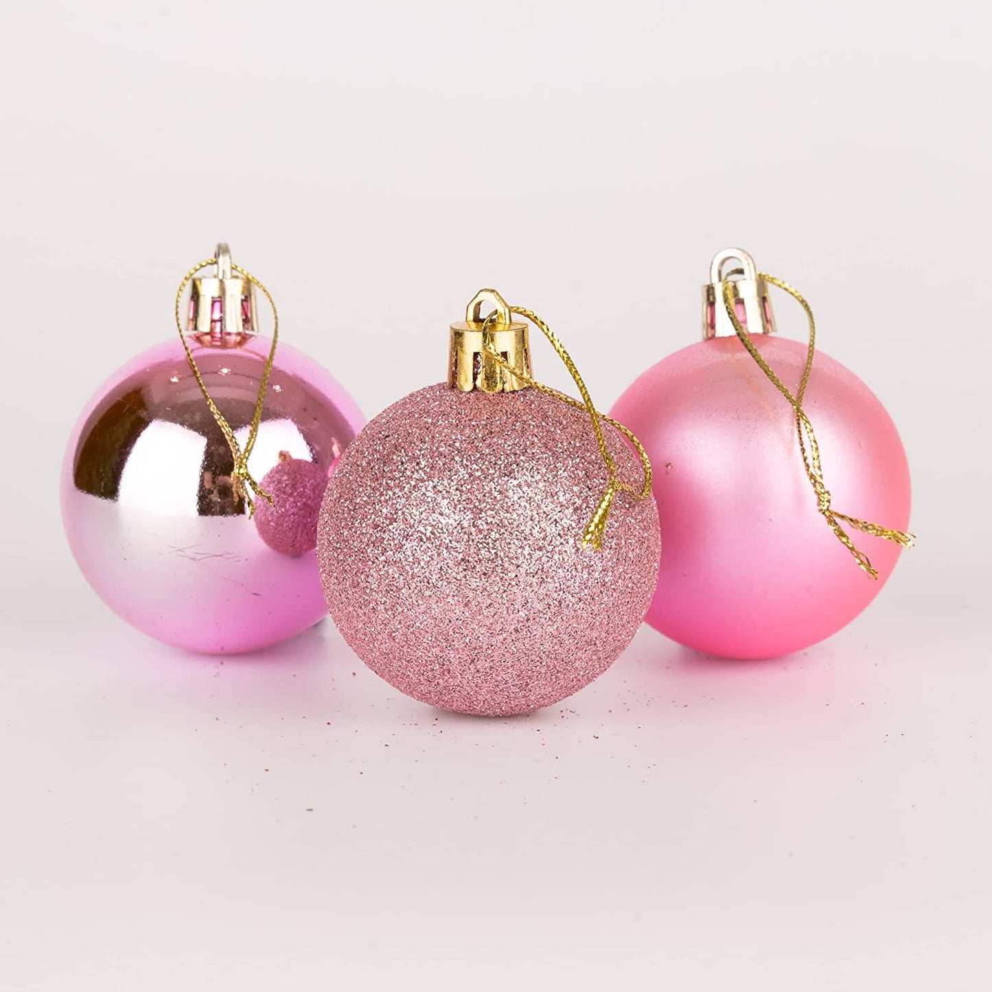 18 Pink Baubles - 5cm