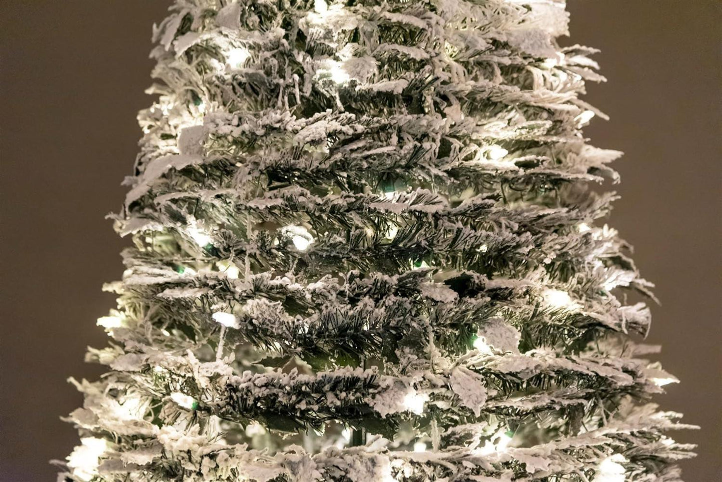 4ft Prelit Holly Flock Pop Up Tree