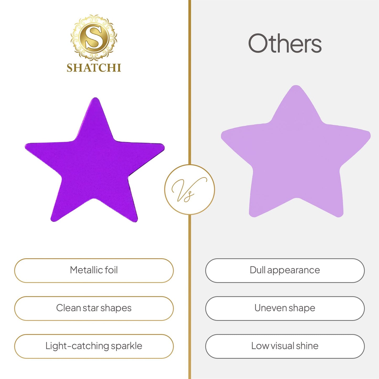 5 pk Purple Star Confetti (14g each)