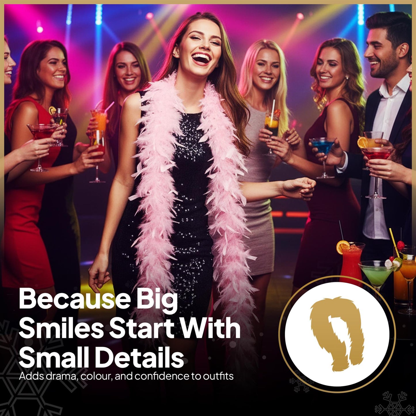 Wicked Feather Boa - Baby Pink