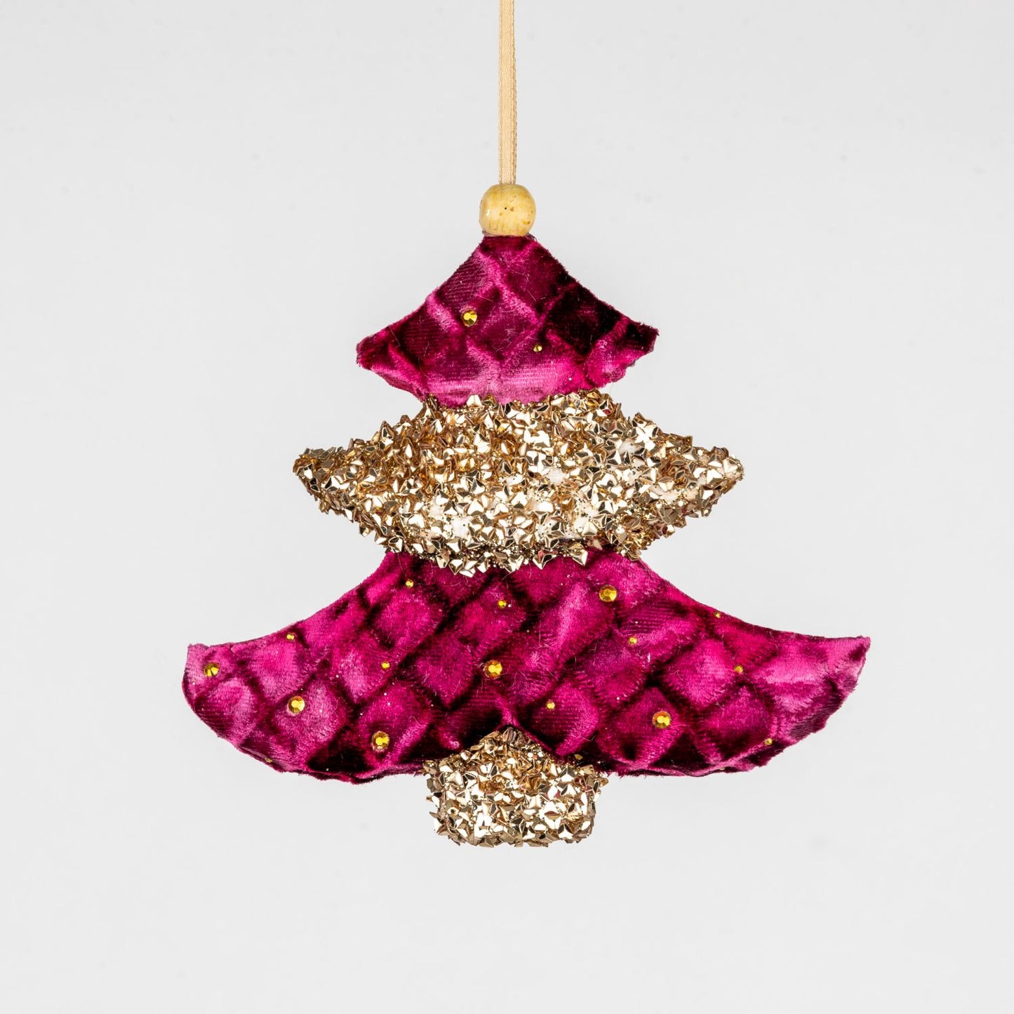 Burgundy Quilted Tree