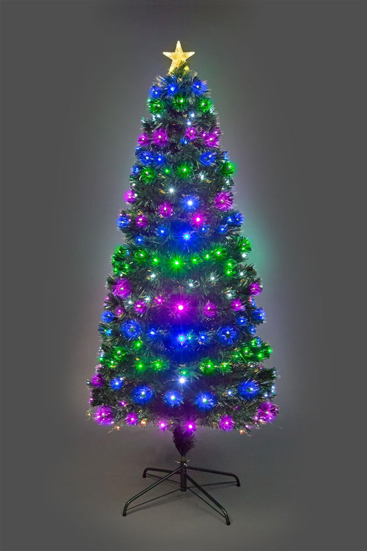 6ft Remote Controlled Fibre Optic Christmas Tree
