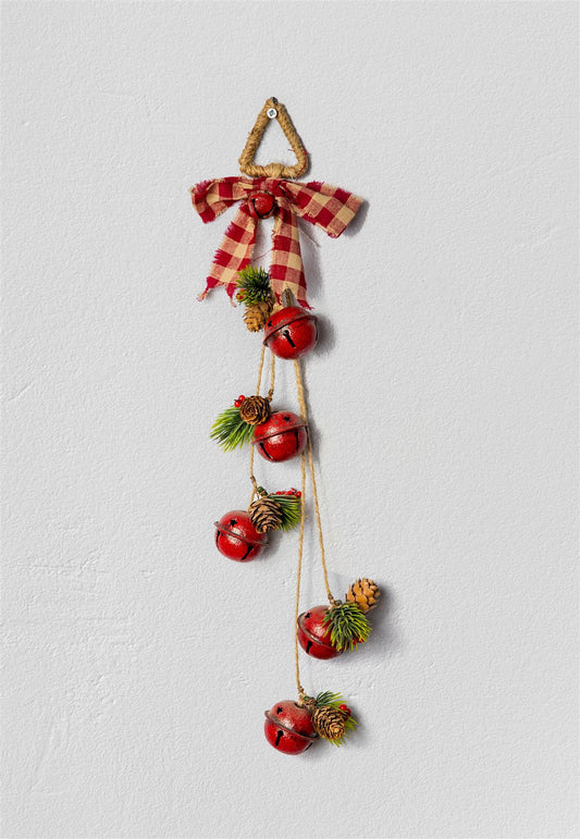 Hanging Decorations with Red Bells 46CM