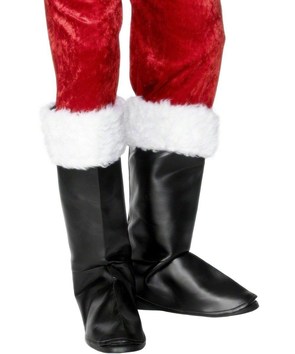 Black Santa Boot Covers