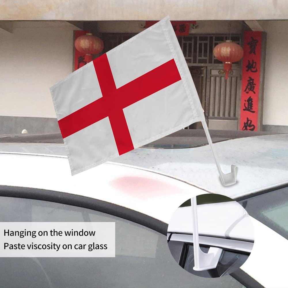 48cm x 31cm Set of 2 England St George Cross Car Flag
