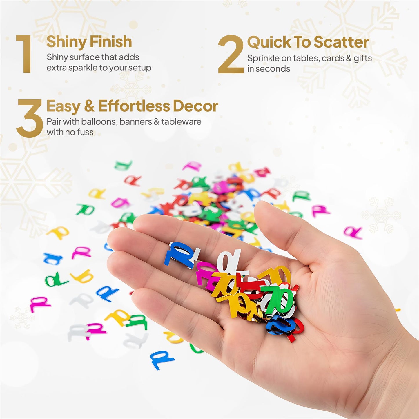 14g 70th Mix Happy Birthday Confetti