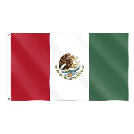 Mexico Flag 5x3ft With Eyelets