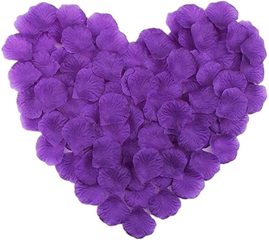 100 Dark Purple Rose Petals