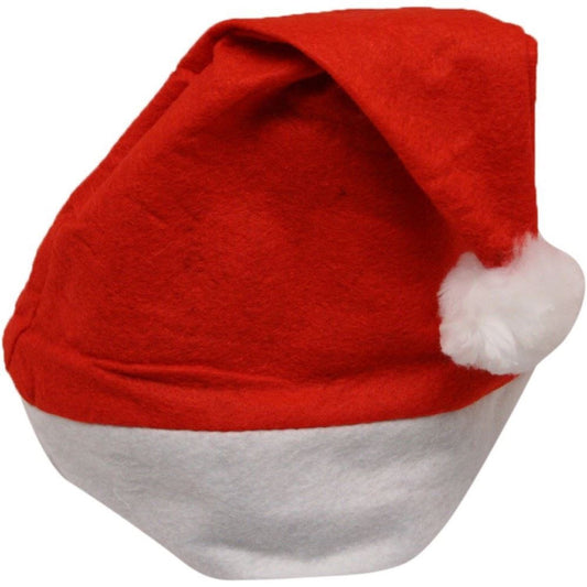 12pcs Christmas Felt Santa Hat