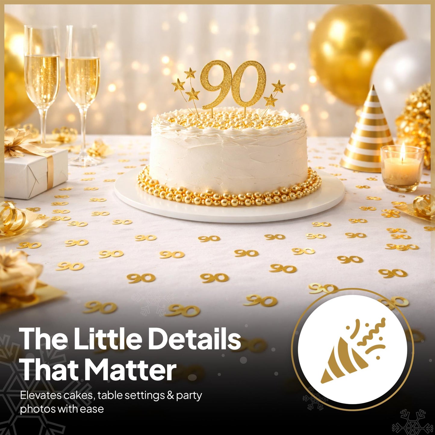 90th Gold Confetti - 14g,