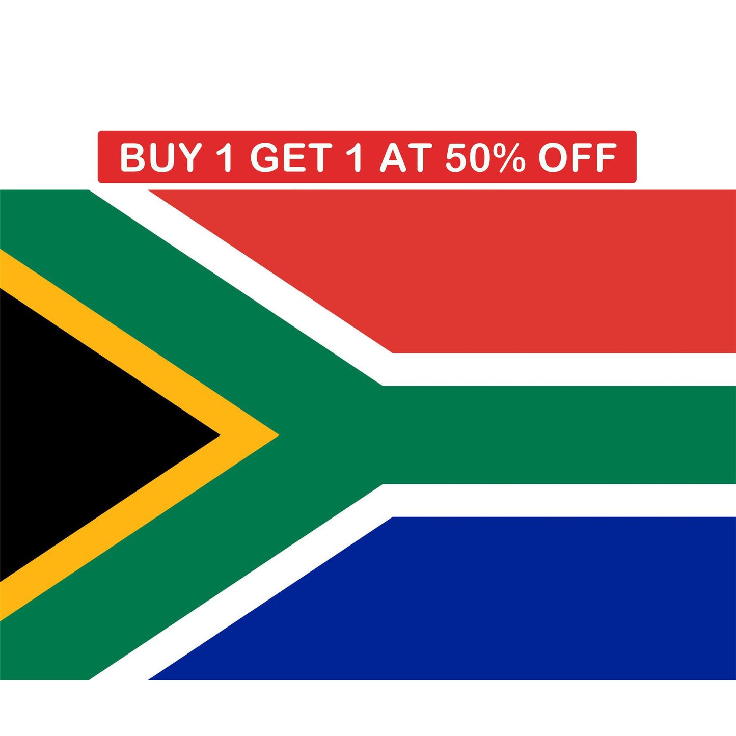 South Africa Flag - 5x3ft with Eyelets