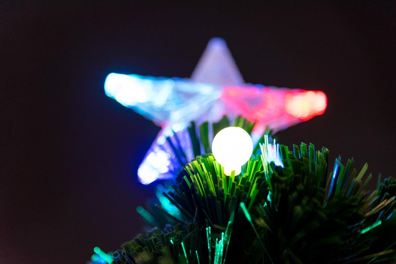 4ft Berry LED Fibre Optic Christmas Tree