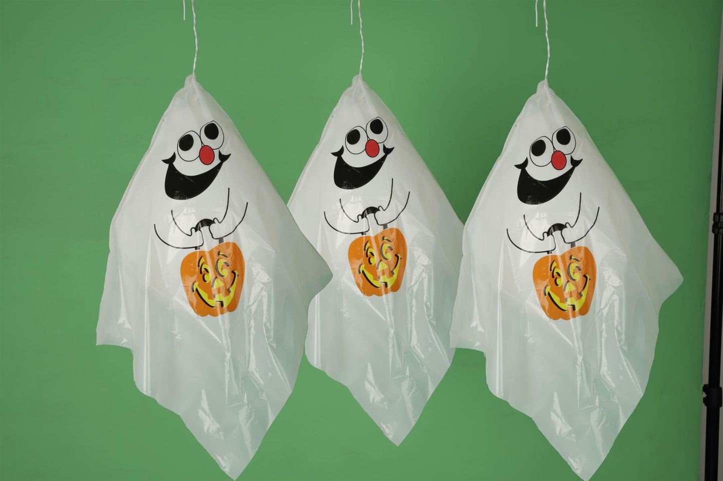 3 Pieces of Halloween White Ghost Hanging Spook