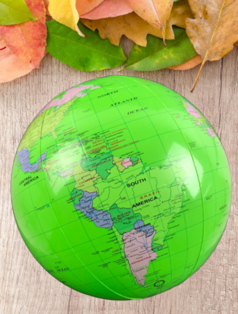 Green Inflatable Earth Globe - 40cm