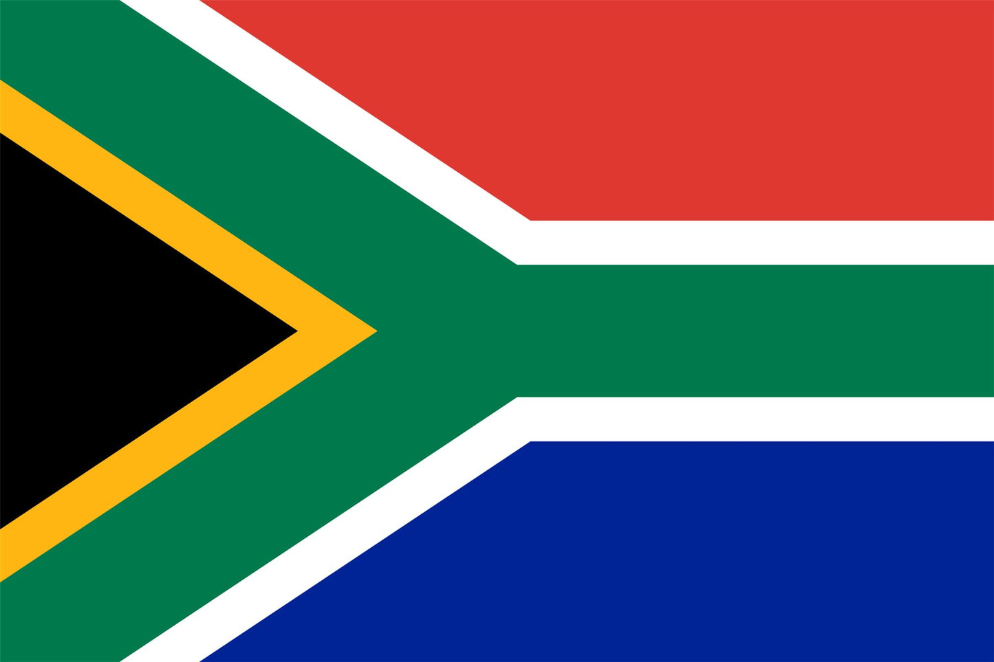 South Africa Flag - 5x3ft with Eyelets