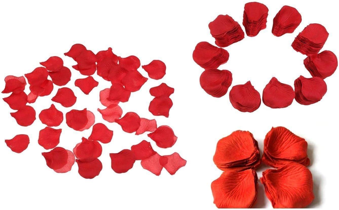 300 pcs Deep Red Silk Rose Petals