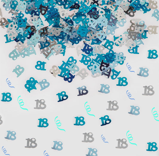 2 x 14g 18th Blue Happy Birthday Confetti
