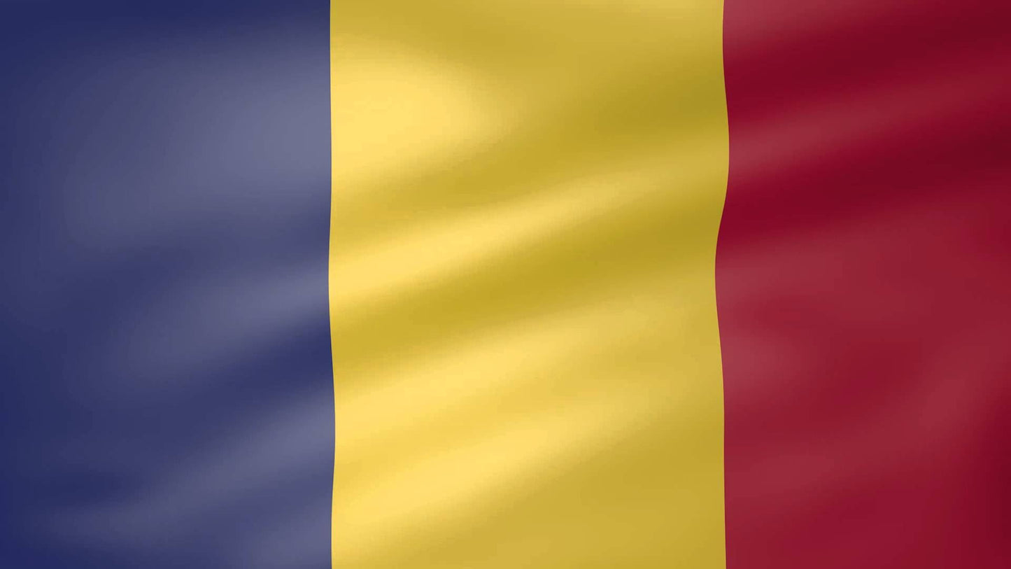 Romania Flag 5x3ft With Eyelets