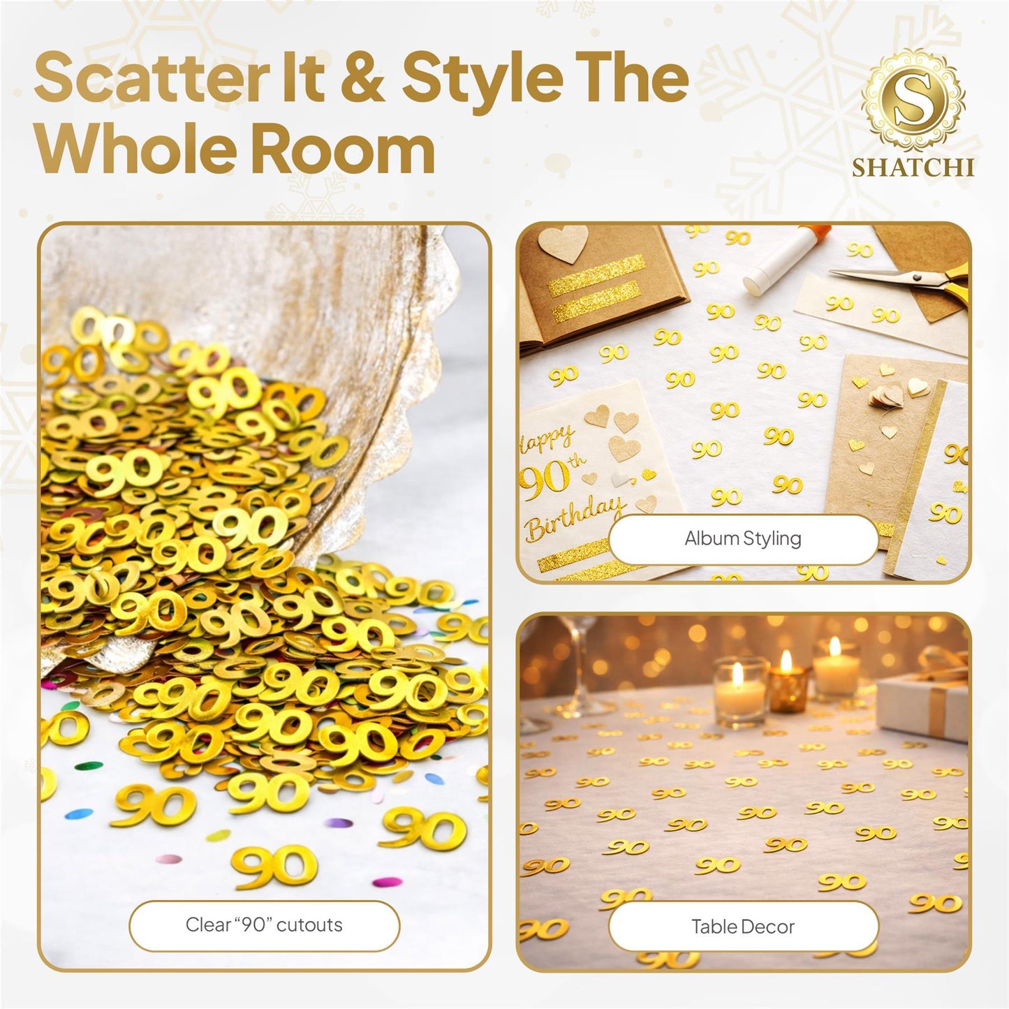 90th Gold Confetti - 14g,