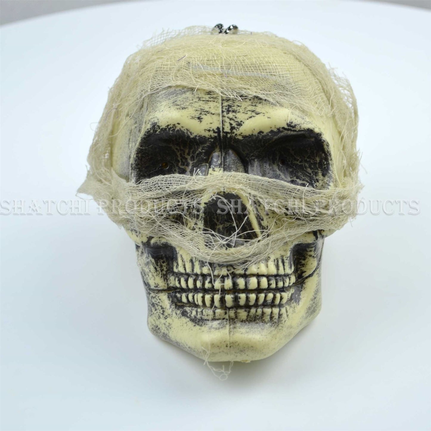 Halloween Hanging Skull Decor with Flashing LED Eyes