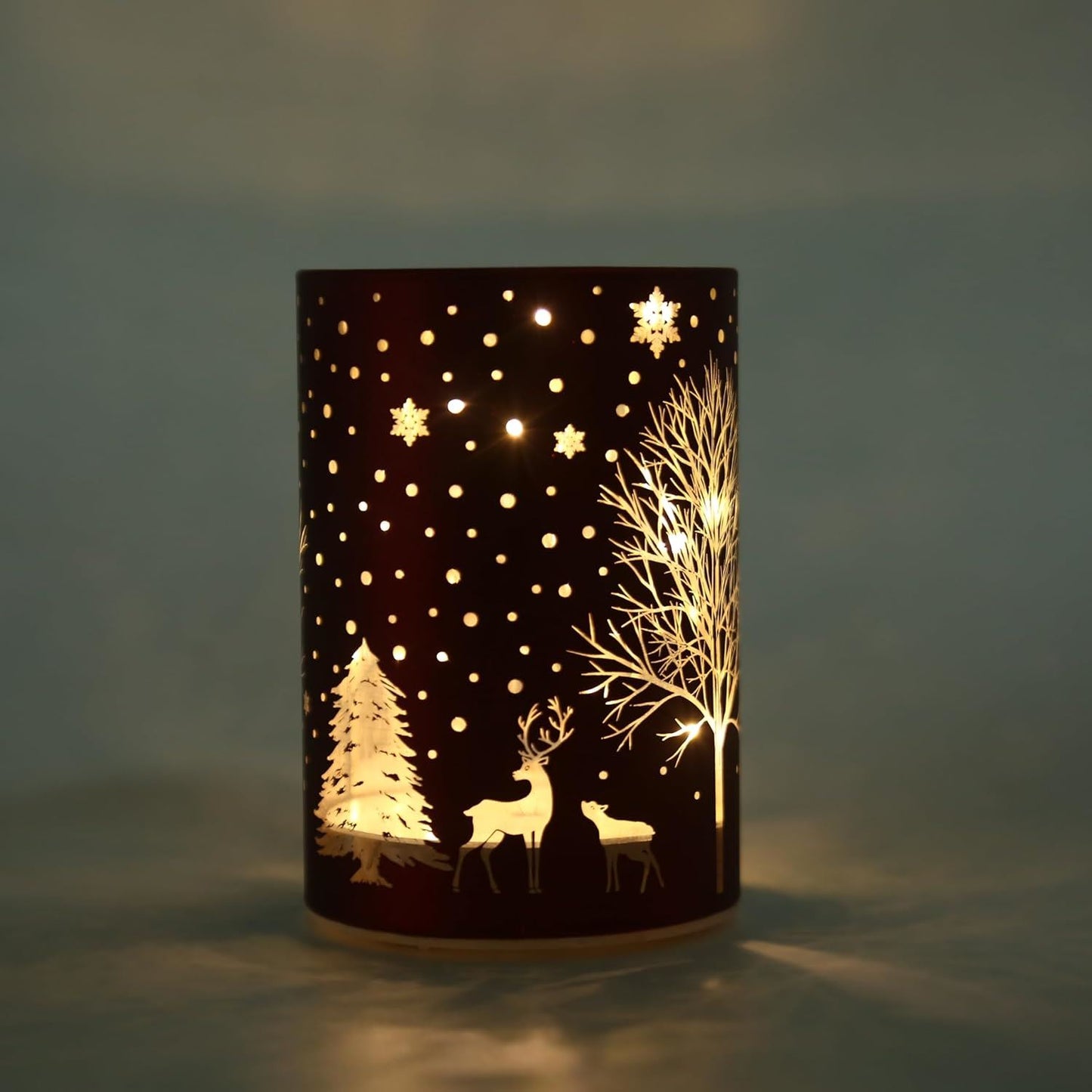 12cm LED Christmas Vase