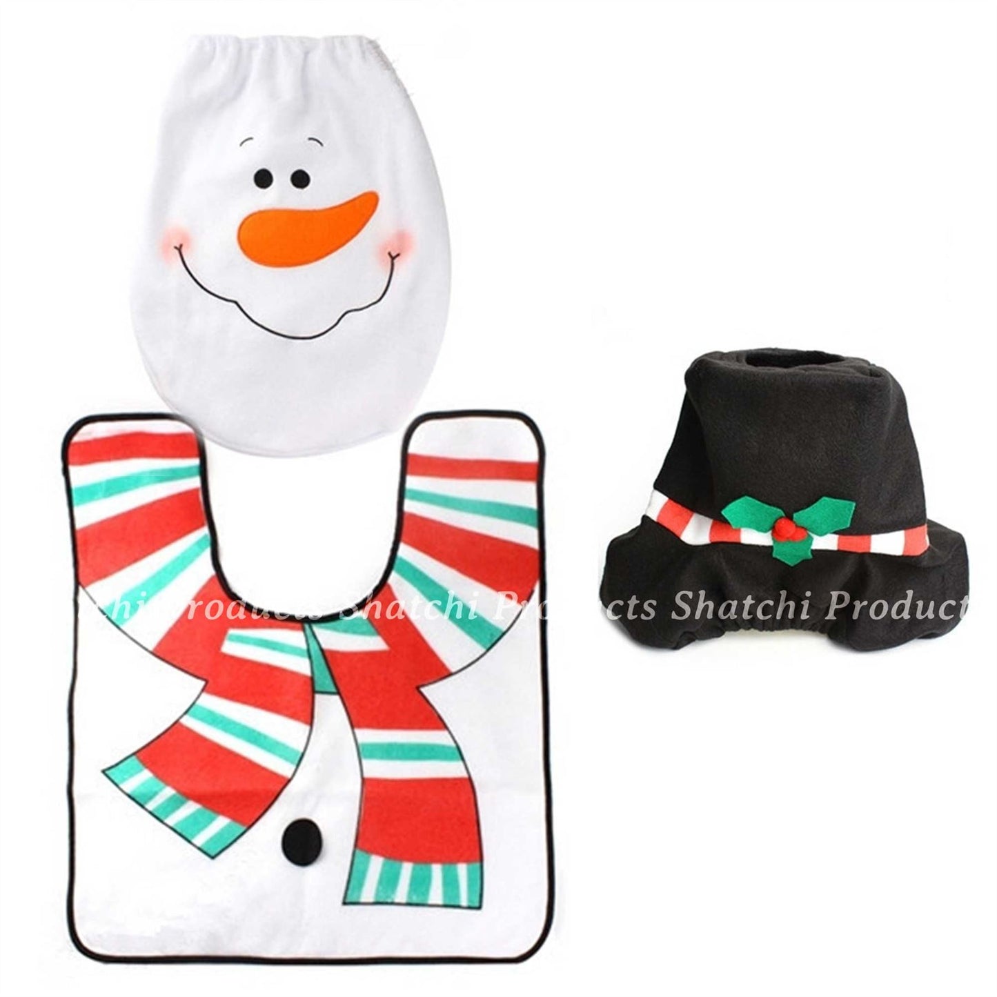 Christmas Snowman Toilet Seat Cover