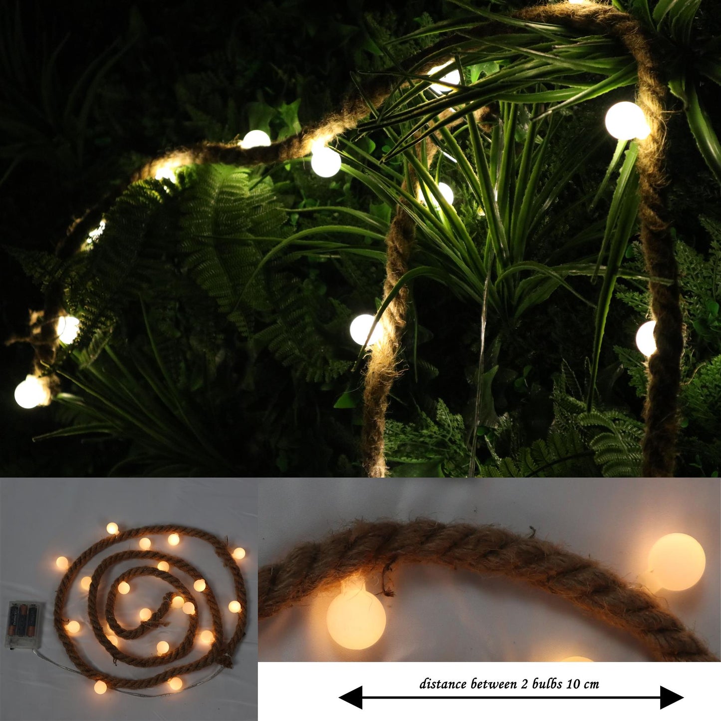 Christmas Party Room Wall Decorations 20 LED Battery Operated