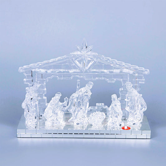 Light-Up Nativity Scene (30x9x21.5cm)