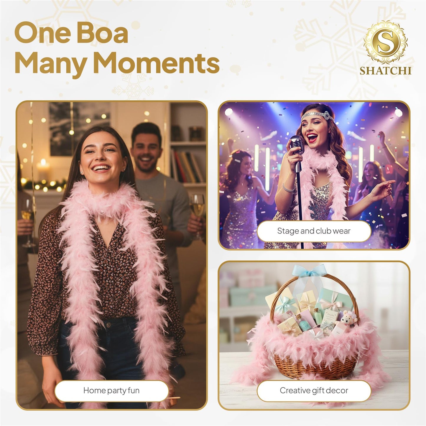 Wicked Feather Boa - Baby Pink