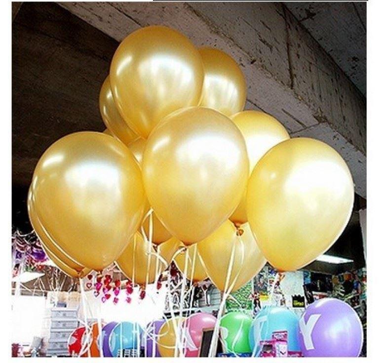 50 Metallic Gold Balloons - 12"