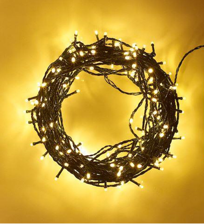 200 LED Warm White Outdoor String Lights