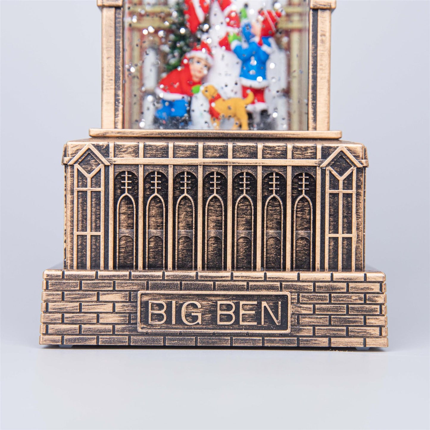 Big Ben Clock Tower Musical Snow Globe Lantern - 10x10x38cm