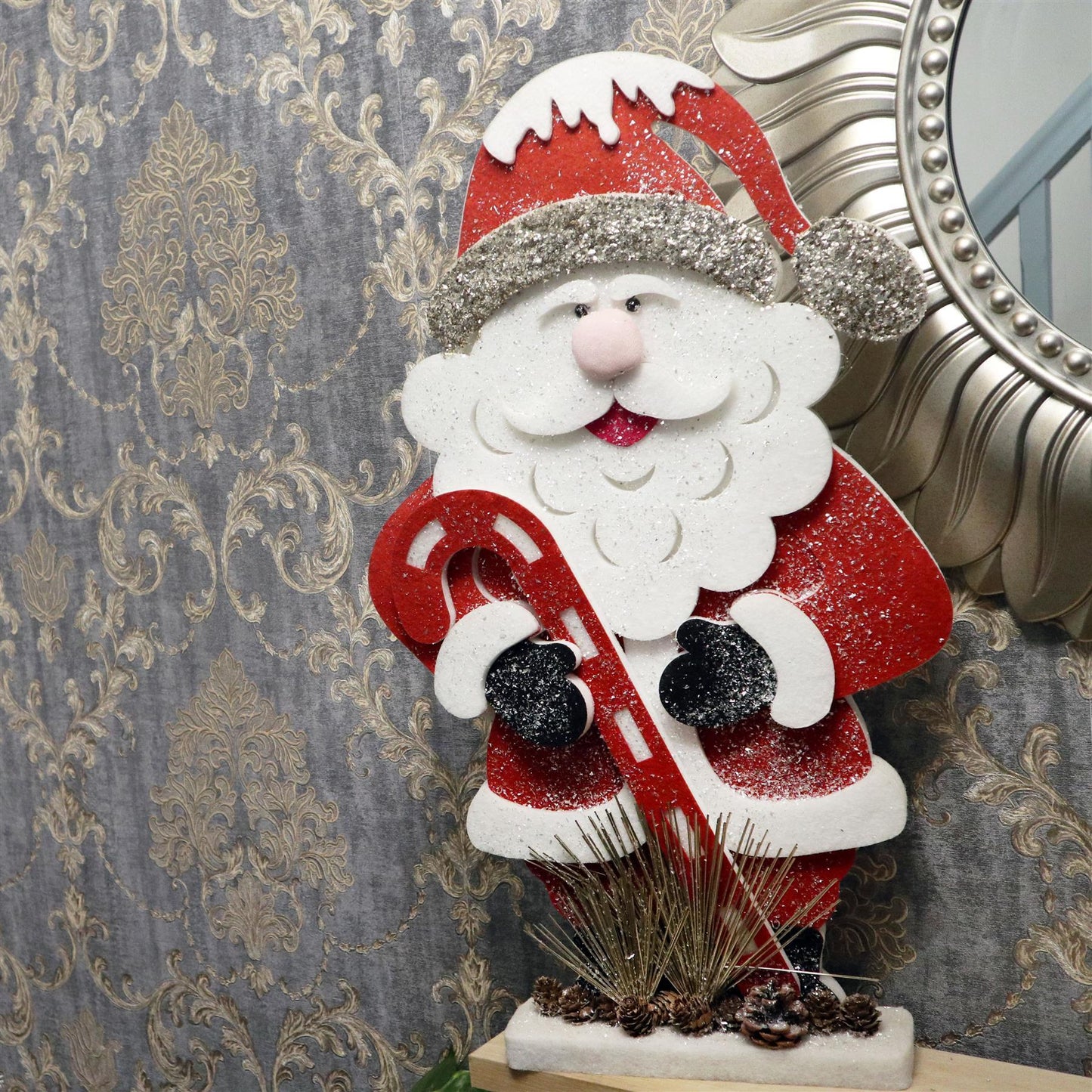 Foam Santa On Board Red - 52cm