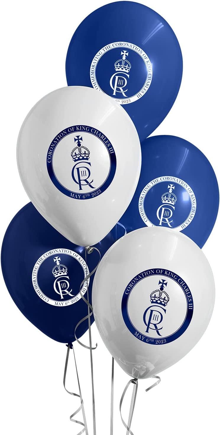 King Charles Logo Printed Balloons 12INCH 40 Pack
